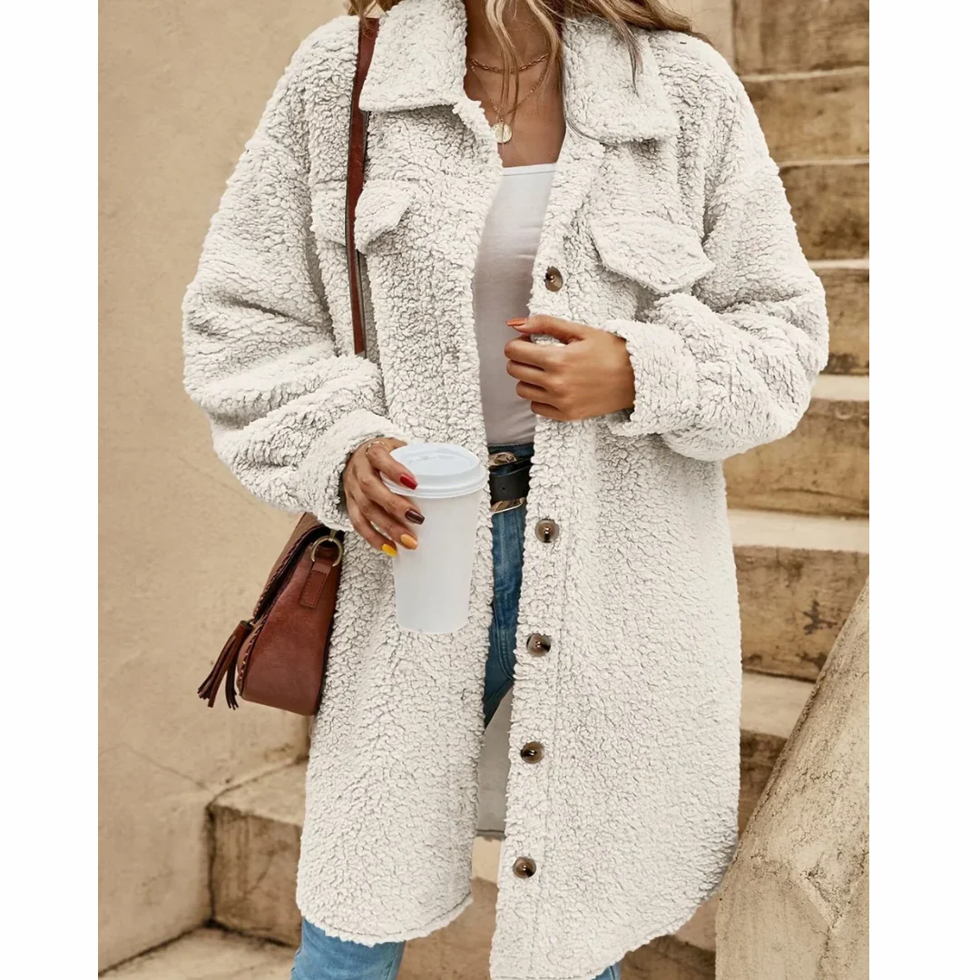 Aurore - Cardigan Long Manteau Confortable Élégant Femme – Image 4