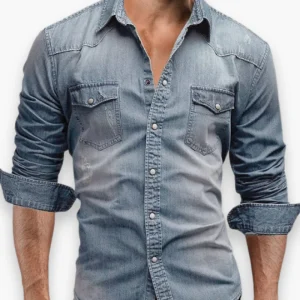 Chemise Jean Décontractée pour Homme | Style Intemporel