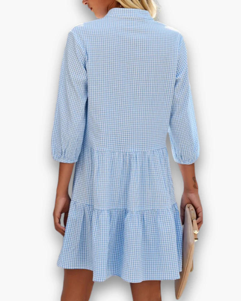Robe à Carreaux pour Femme | Élégante et Décontractée – Image 2