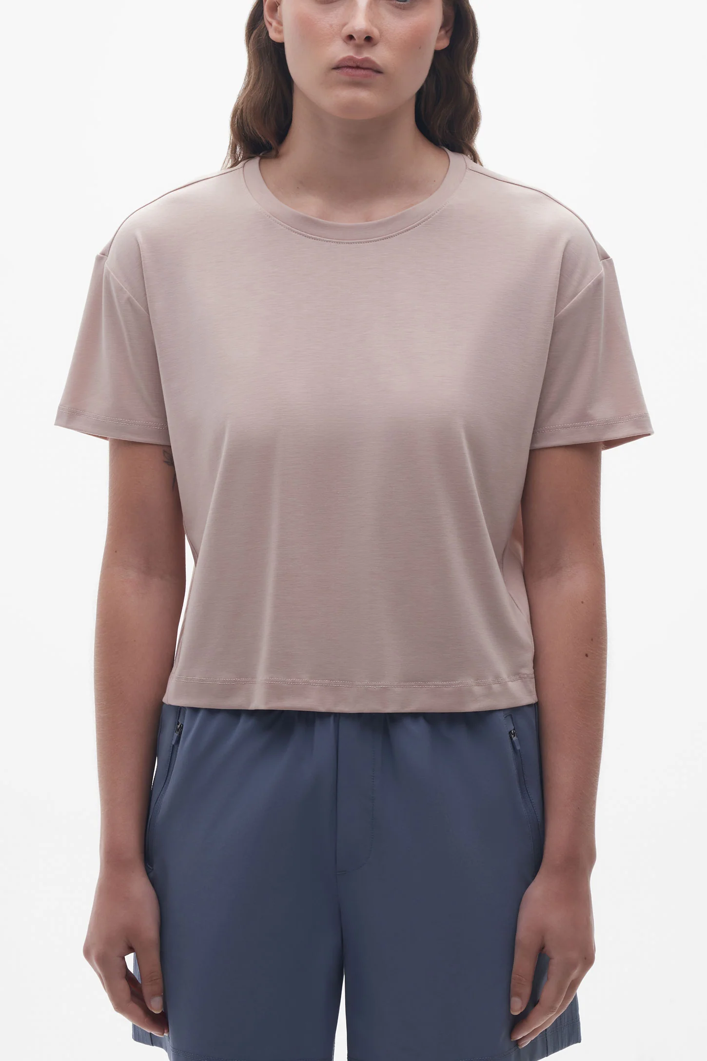 T-shirt col rond lyocell - Femme – Image 4