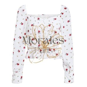 Crop Top Bohème Blanc