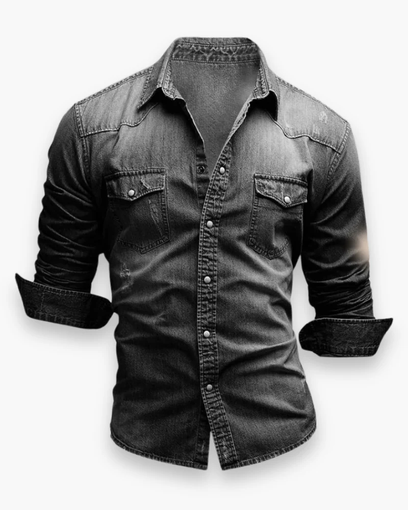 Chemise Jean Décontractée pour Homme | Style Intemporel – Image 3
