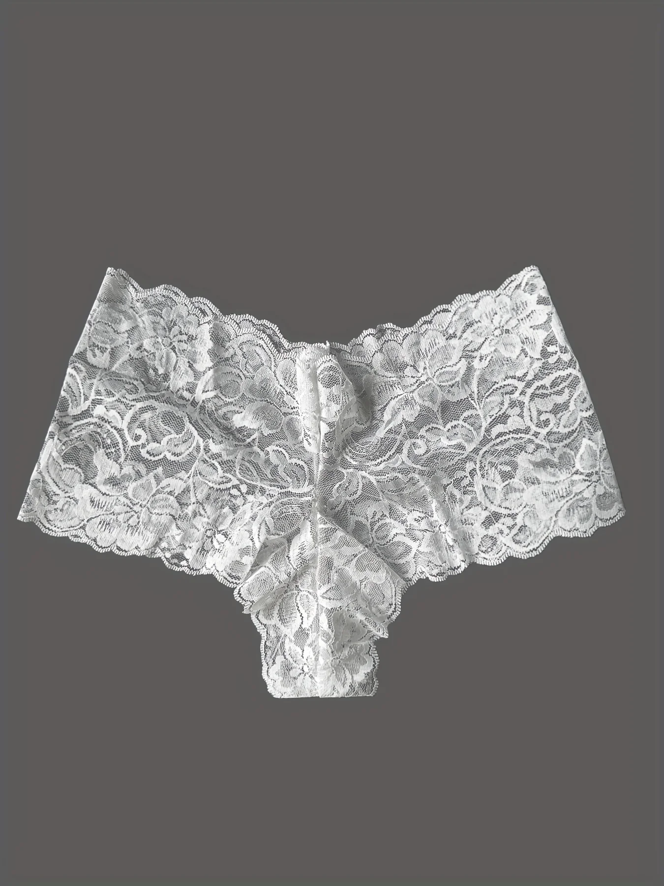 Culotte Taille Haute Dentelle Blanche