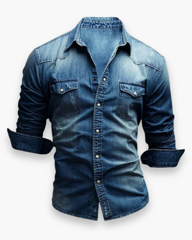 Chemise Jean Décontractée pour Homme | Style Intemporel – Image 4