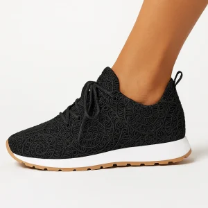 Ballerines plates en maille cuir synthétique été
