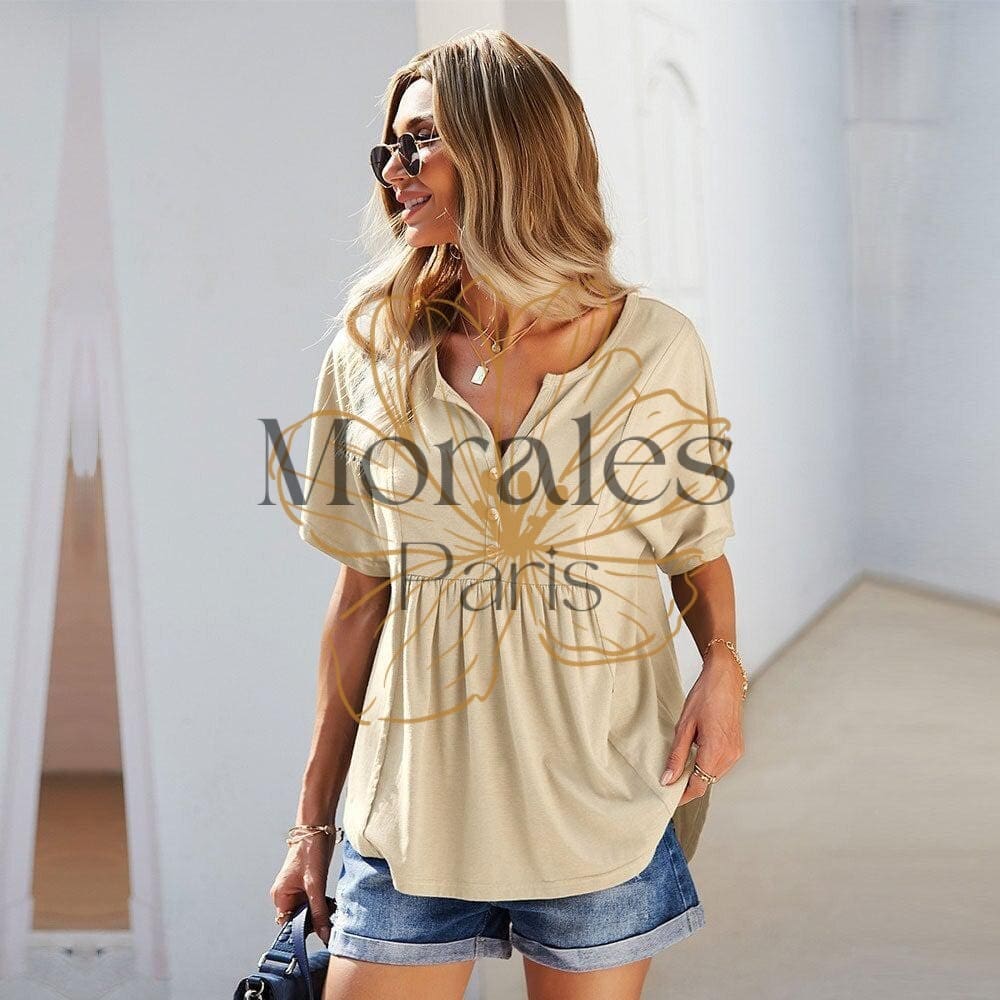 Blouse Bohème Col Rond – Image 3