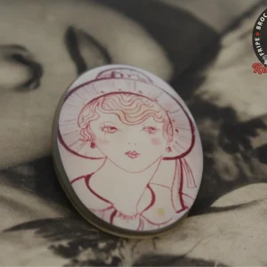 Broche 1920s Lady