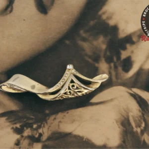 Broche Dorée Arabesque