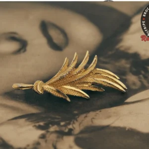Broche Epis de Blé Dorée