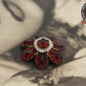 Broche Fleur Perles
