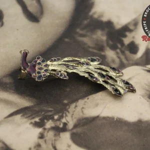 Broche Paon Violet