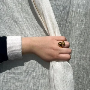 CAPRI- Bague - Palqué or