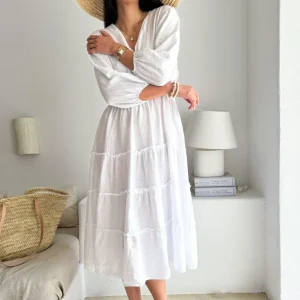 ROBE CELINA - Blanc
