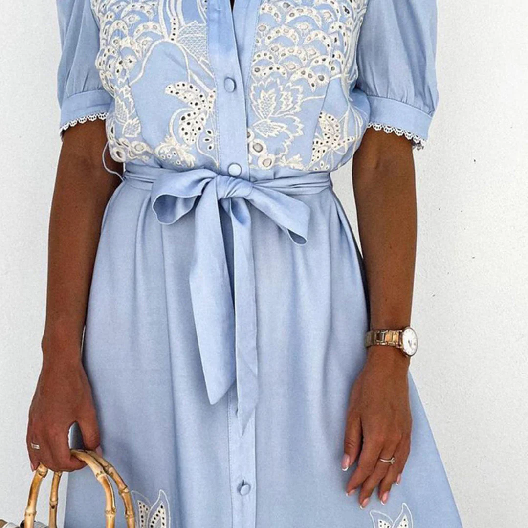 Camille – Maxi-Robe Fluide Et Élégante En Coton Et Lin – Image 7