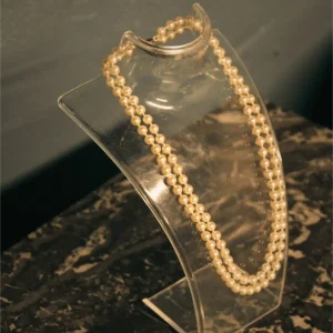 Collier de Perles Vintage : Double Rangée