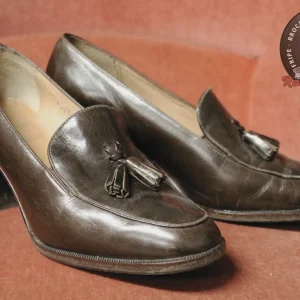 Escarpins 40s Pin-up Vintage Marrons - Made in Italy