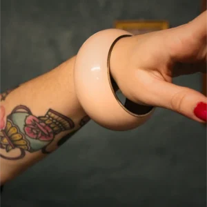 Gros Bracelet Vintage Beige