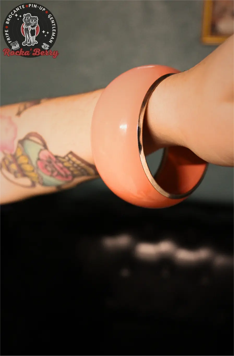 Gros Bracelet Vintage Saumon