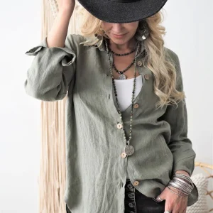 BOYFRIEND Chemise – Vert Camo