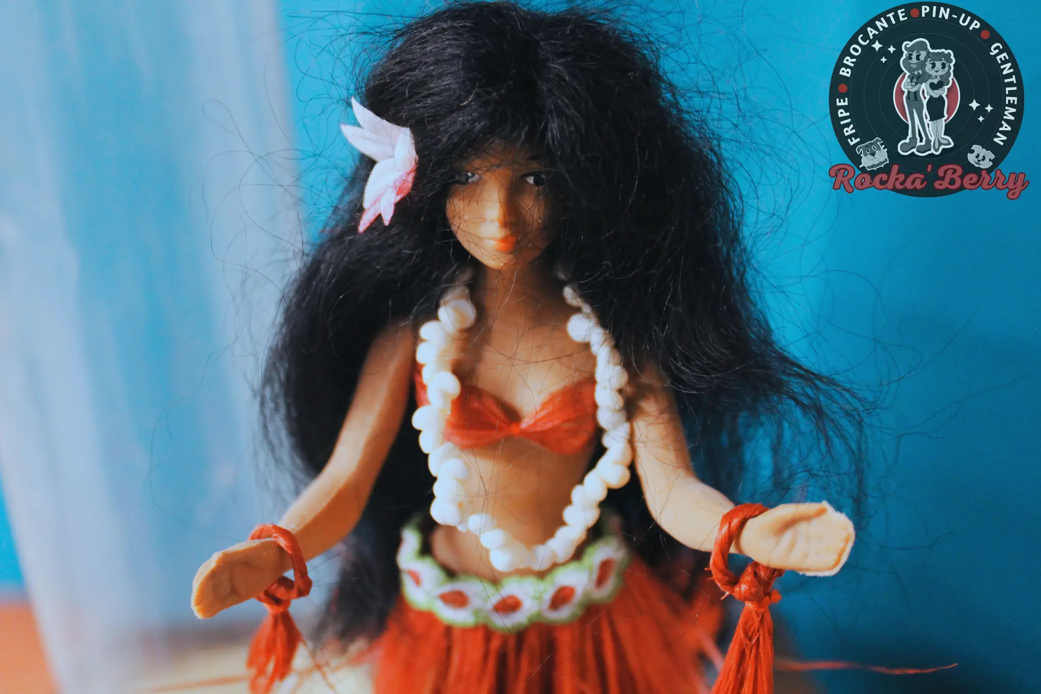 (Rare) Authentique Poupée Tahitienne Mareva - Année 60 – Image 6