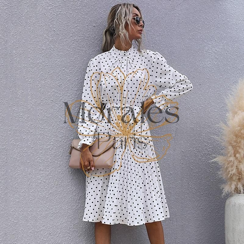 Robe Bohème Chic Imprimé Pois – Image 7