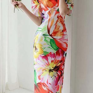 Robe Fourreau Fleurie – Yasmine