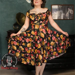 Robe Pinup Swing Romantique - Timeless London