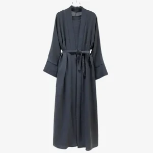 Abaya Kimono 2 Pièces Gris