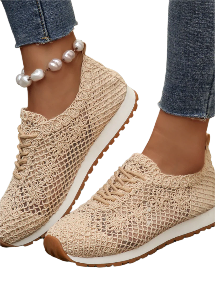 Ballerines plates en maille cuir pour usage quotidien élégant – Image 5