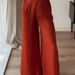 Pantalon Fluide Terracotta
