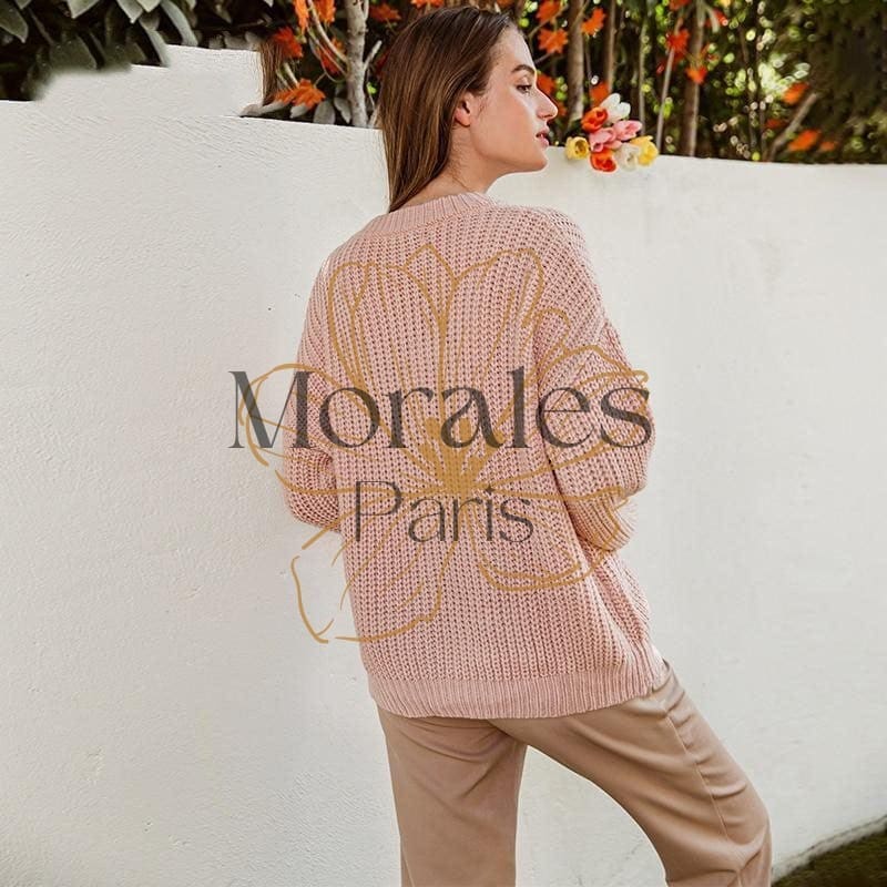 Pull Bohème Rose Chic – Image 4