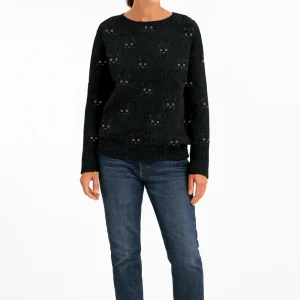 Pull décontracté pour femmes avec une touche de velours pour une tenue confortable au quotidien et un style chic sans effort.