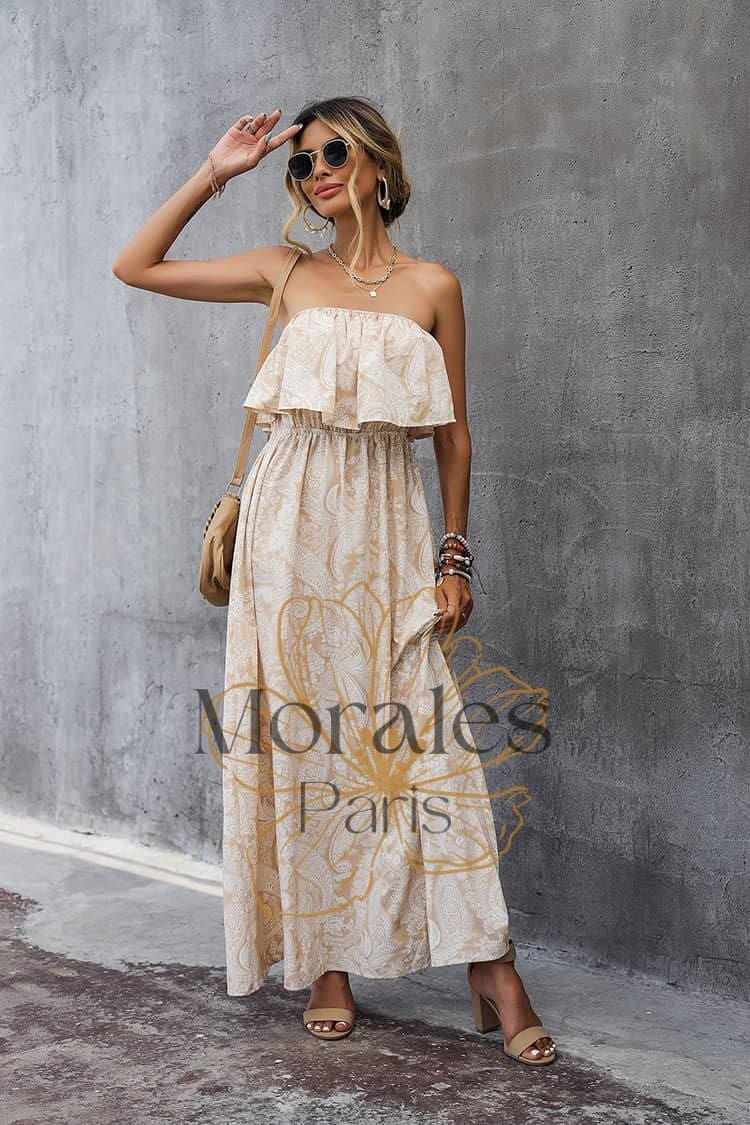 Robe Champêtre Crème – Image 2