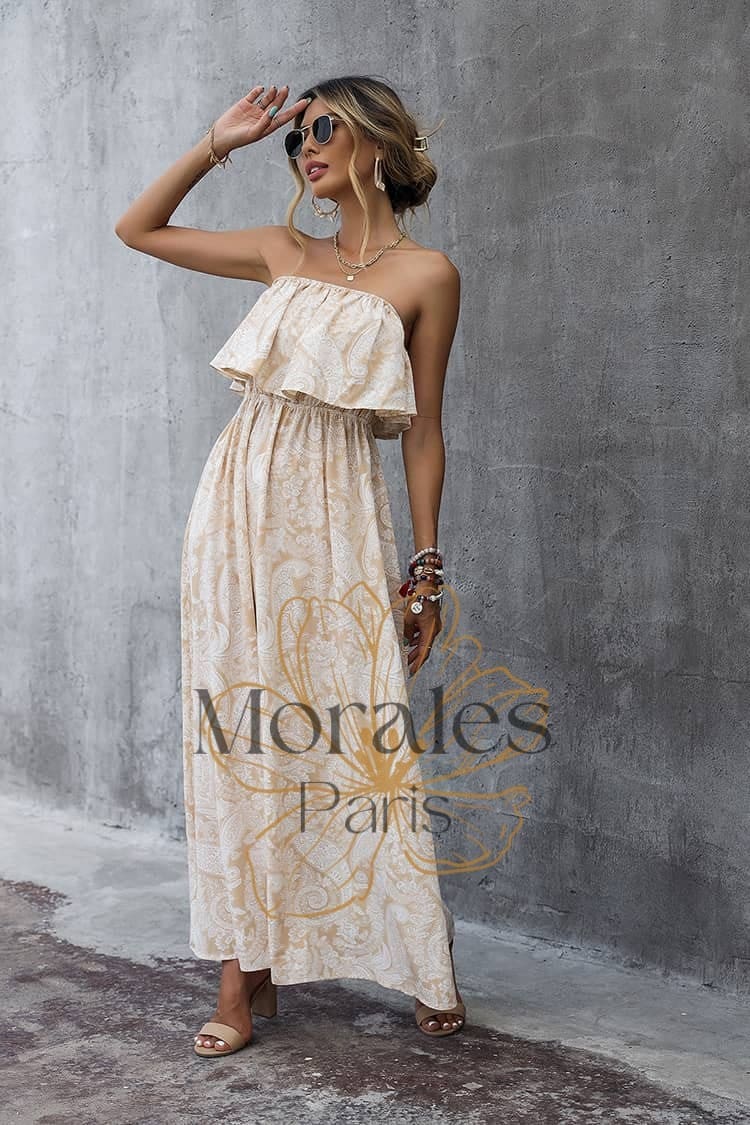 Robe Champêtre Crème – Image 5