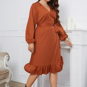 Robe Terracotta Grande Taille