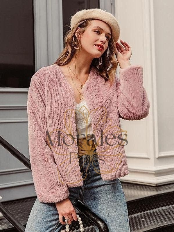 Veste Bohème Plaire Rose Poudré