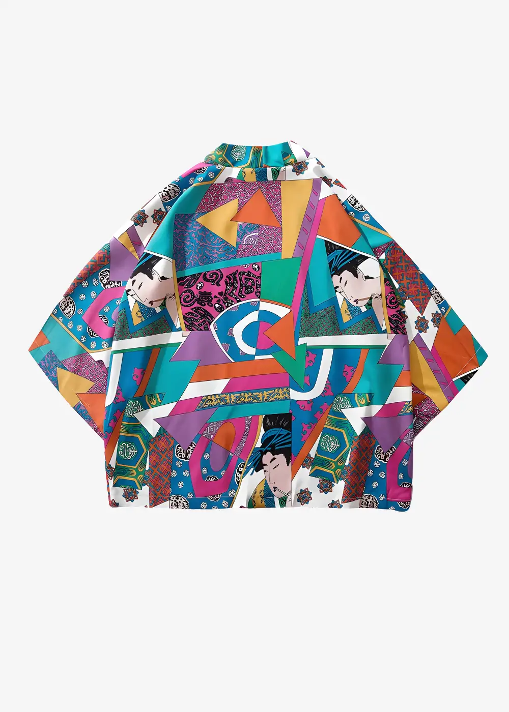 Veste Kimono Patchwork Fluide – Image 3